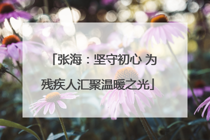 张海：坚守初心 为残疾人汇聚温暖之光