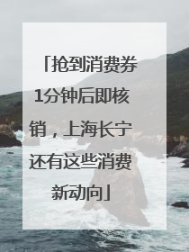 抢到消费券1分钟后即核销，上海长宁还有这些消费新动向