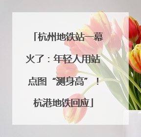 杭州地铁站一幕火了：年轻人用站点图“测身高”！杭港地铁回应