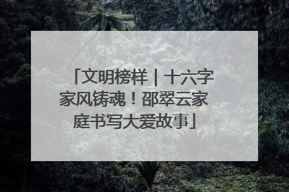 文明榜样｜十六字家风铸魂！邵翠云家庭书写大爱故事