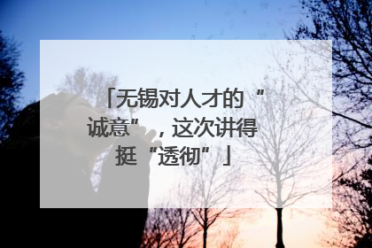 无锡对人才的“诚意”，这次讲得挺“透彻”