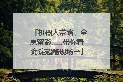 机器人带路、全息留影……带你看海淀超酷现场→