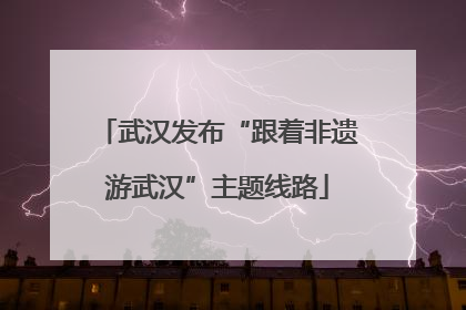 武汉发布“跟着非遗游武汉”主题线路