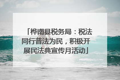 桦南县税务局：税法同行普法为民，积极开展民法典宣传月活动