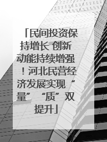 民间投资保持增长 创新动能持续增强！河北民营经济发展实现“量”“质”双提升