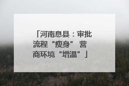 河南息县：审批流程“瘦身” 营商环境“增温”