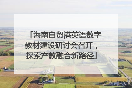 海南自贸港英语数字教材建设研讨会召开，探索产教融合新路径