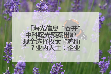 海光信息“吞并”中科曙光预案出炉 现金选择权太“鸡肋”？业内人士：企业不想大量现金流出