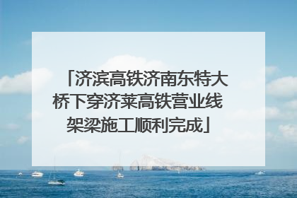 济滨高铁济南东特大桥下穿济莱高铁营业线架梁施工顺利完成