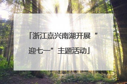 浙江嘉兴南湖开展“迎七一”主题活动