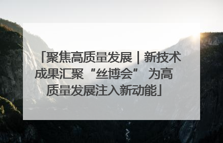 聚焦高质量发展｜新技术成果汇聚“丝博会” 为高质量发展注入新动能