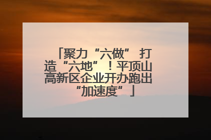 聚力“六做” 打造“六地”！平顶山高新区企业开办跑出“加速度”