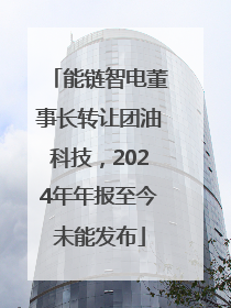 能链智电董事长转让团油科技，2024年年报至今未能发布