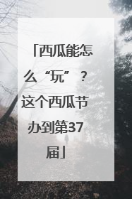 西瓜能怎么“玩”？这个西瓜节办到第37届
