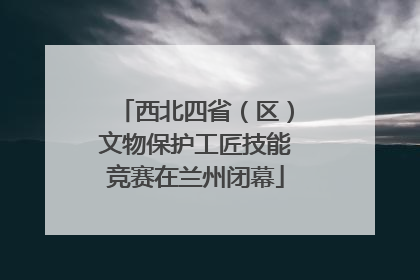 西北四省（区）文物保护工匠技能竞赛在兰州闭幕