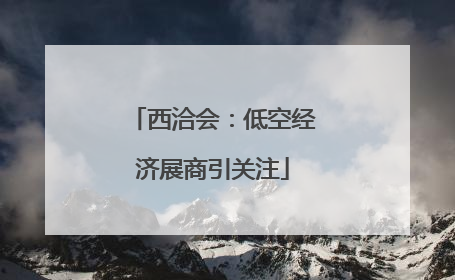 西洽会：低空经济展商引关注
