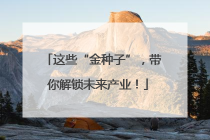 这些“金种子”，带你解锁未来产业！