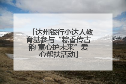 达州银行小达人教育基参与“粽香传古韵 童心护未来”爱心帮扶活动