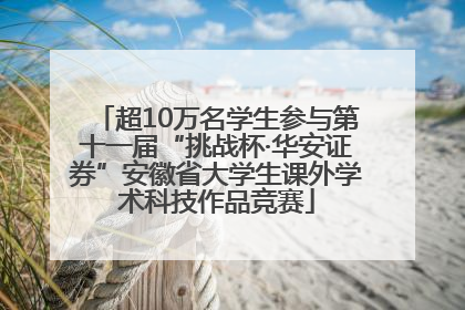 超10万名学生参与第十一届“挑战杯·华安证券”安徽省大学生课外学术科技作品竞赛