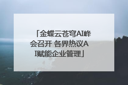 金蝶云苍穹AI峰会召开 各界热议AI赋能企业管理