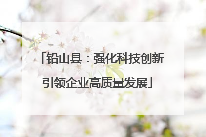 铅山县：强化科技创新 引领企业高质量发展