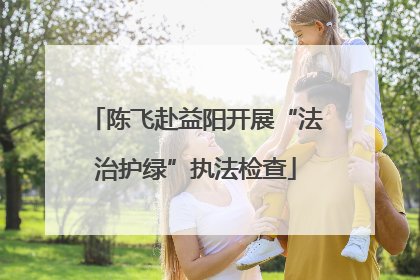 陈飞赴益阳开展“法治护绿”执法检查