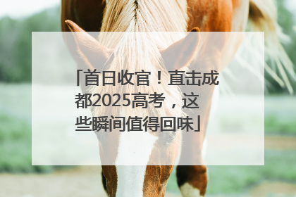 首日收官！直击成都2025高考，这些瞬间值得回味
