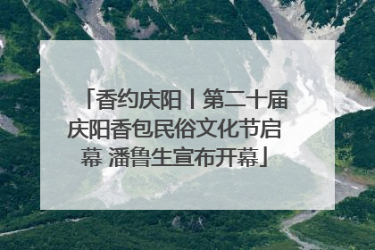 香约庆阳丨第二十届庆阳香包民俗文化节启幕 潘鲁生宣布开幕