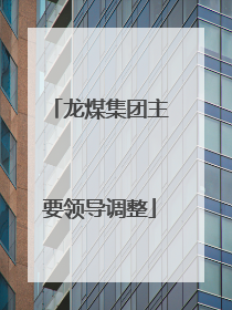 龙煤集团主要领导调整