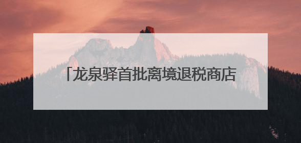 龙泉驿首批离境退税商店落地，俄罗斯游客洛带古镇购物享300元退税
