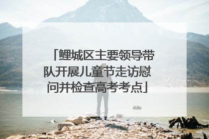 鲤城区主要领导带队开展儿童节走访慰问并检查高考考点