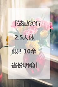 鼓励实行2.5天休假！10余省份明确