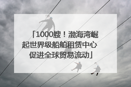 1000艘！渤海湾崛起世界级船舶租赁中心 促进全球贸易流动