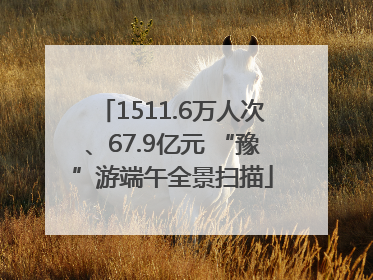 1511.6万人次、67.9亿元 “豫”游端午全景扫描