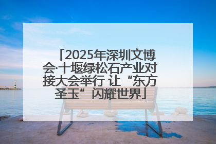 2025年深圳文博会·十堰绿松石产业对接大会举行 让“东方圣玉”闪耀世界