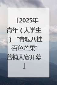 2025年青年（大学生）“青耘八桂·百色芒果”营销大赛开幕